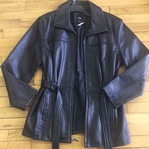 JLC NewYork Leather Jacket size large